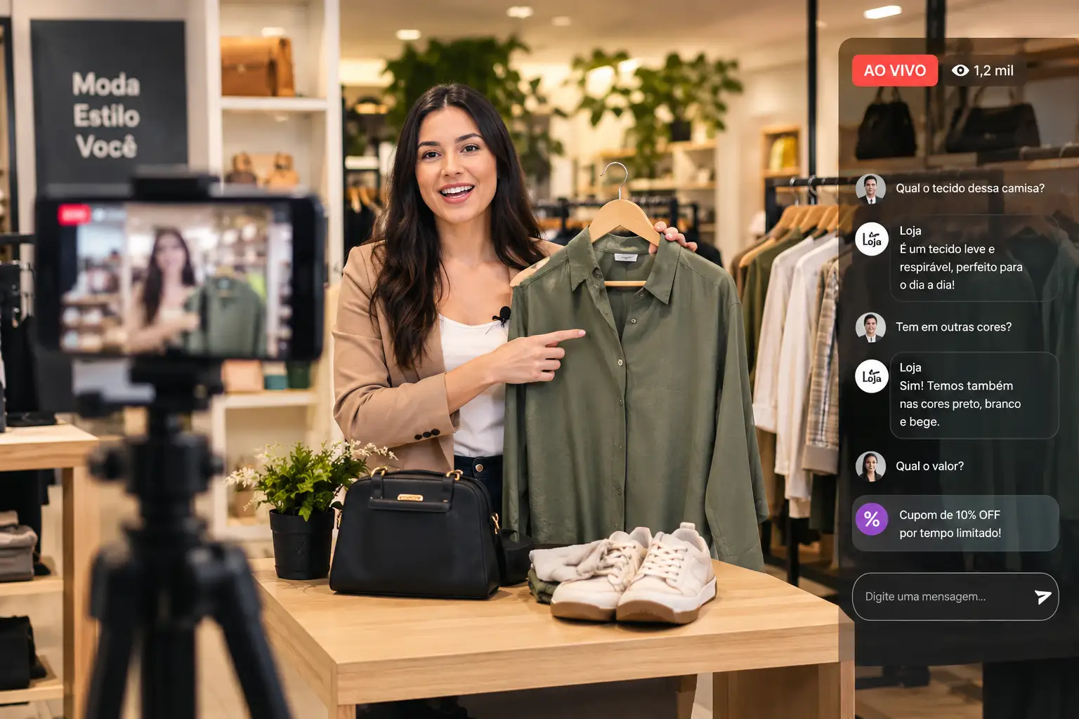 Live shopping no varejo: como usar a loja física como cenário de conteúdo